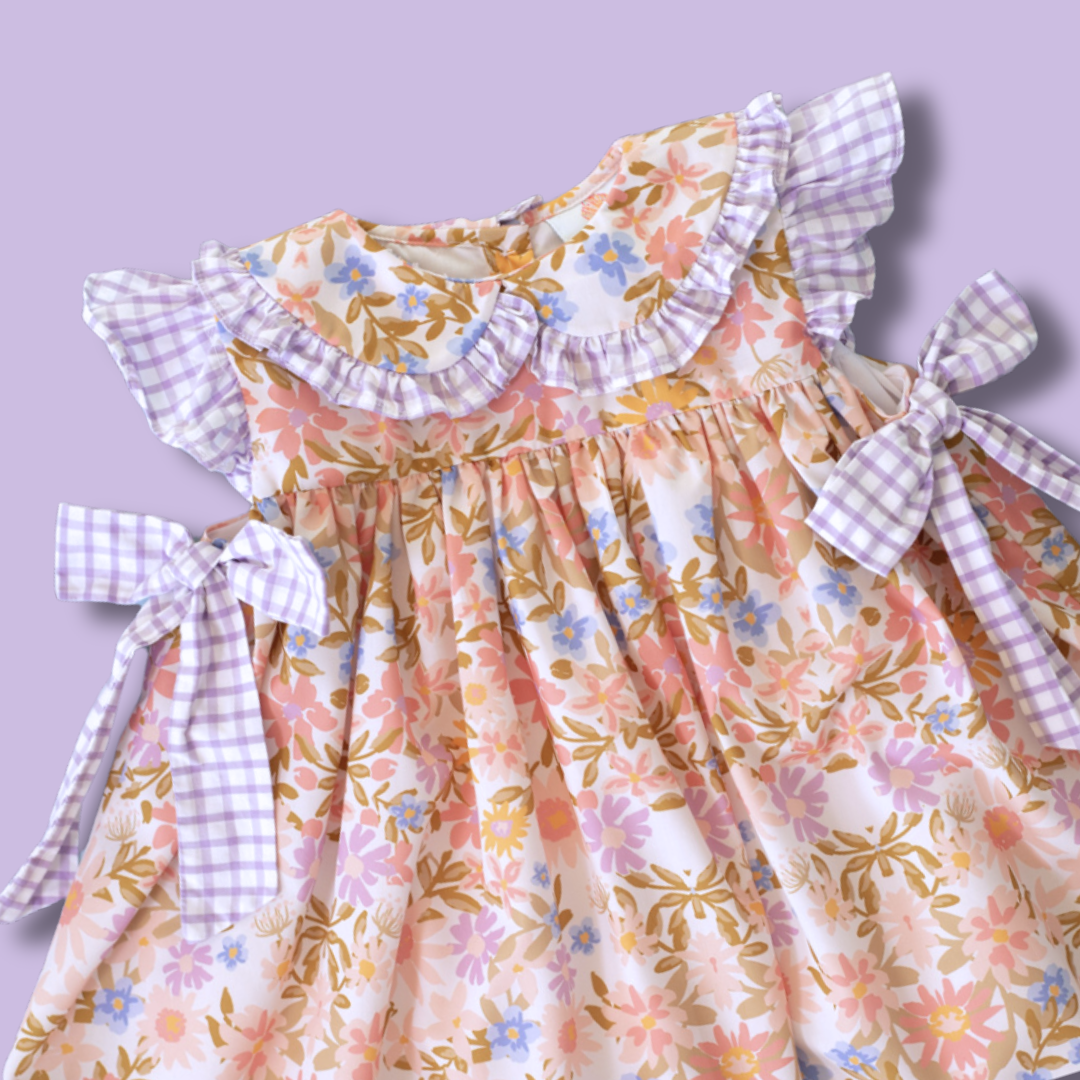 Floral Gingham Dress