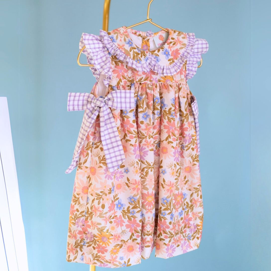 Floral Gingham Dress