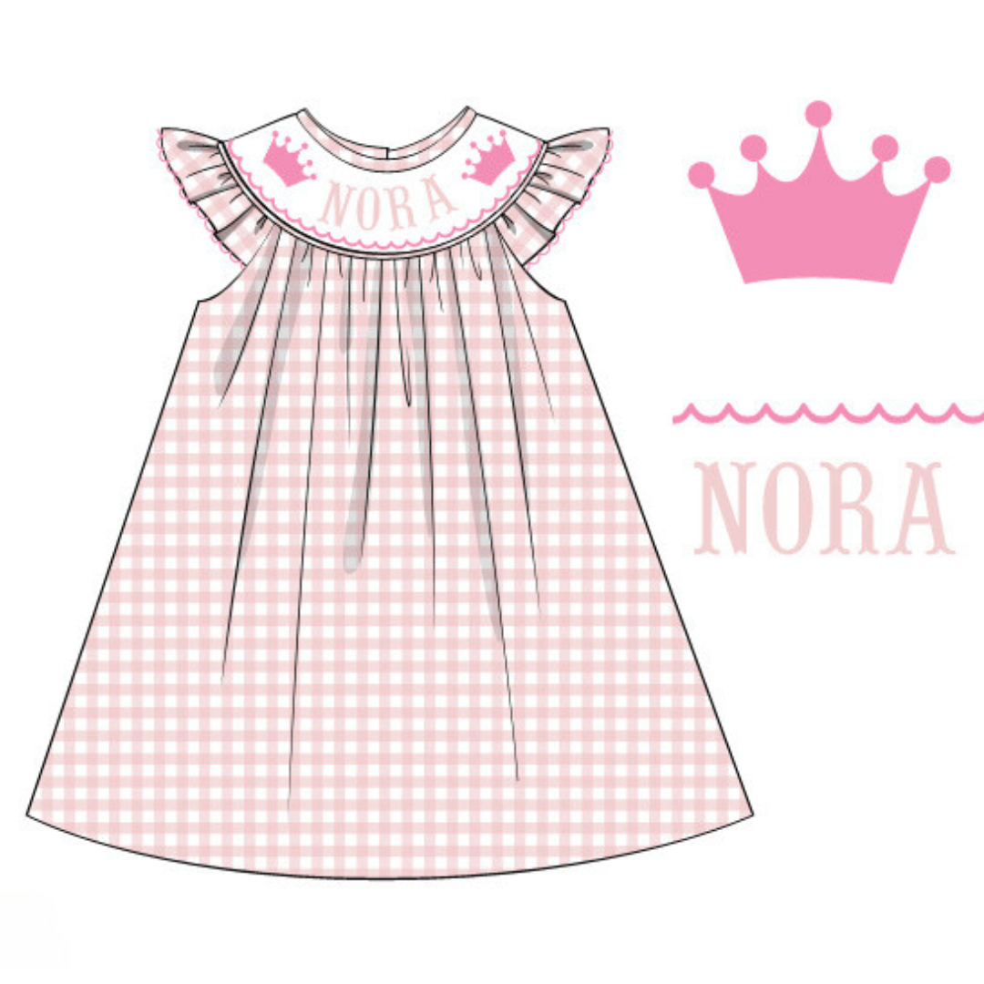 Gingham Crown Dress Preorder